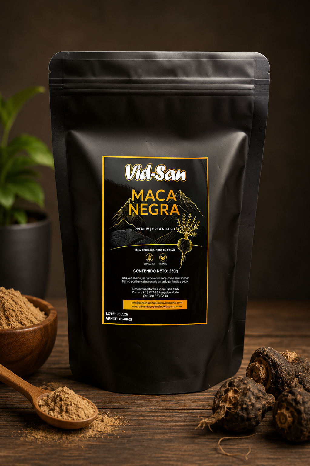 Maca Negra Premium Vid-San 250g