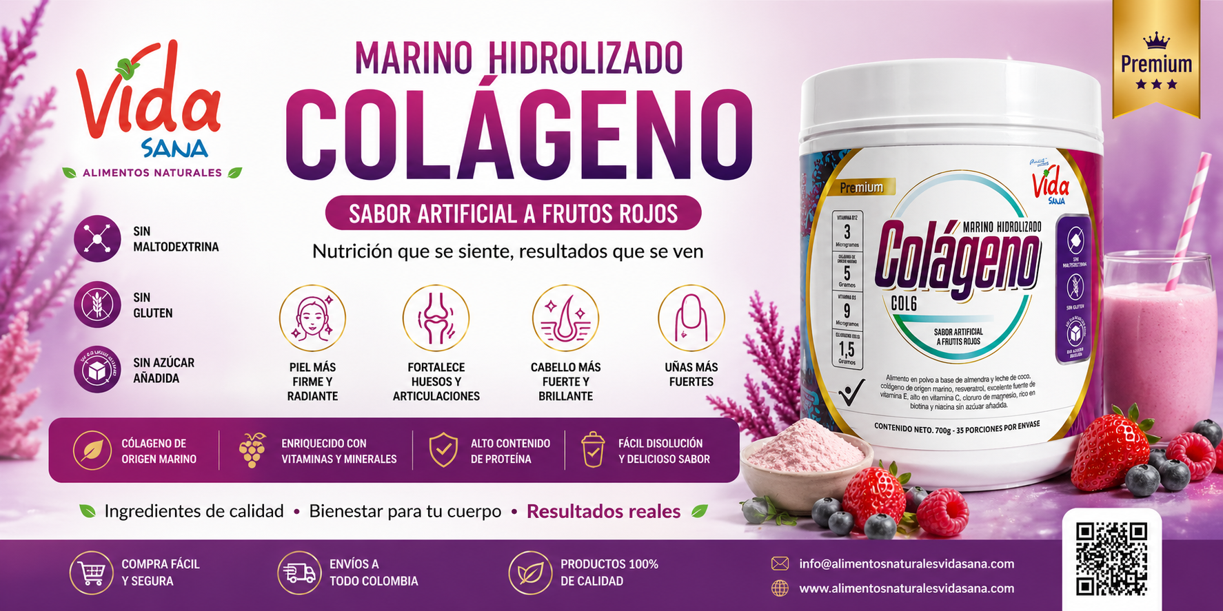 Colageno Marino Hidrolizado Vid-San 700g