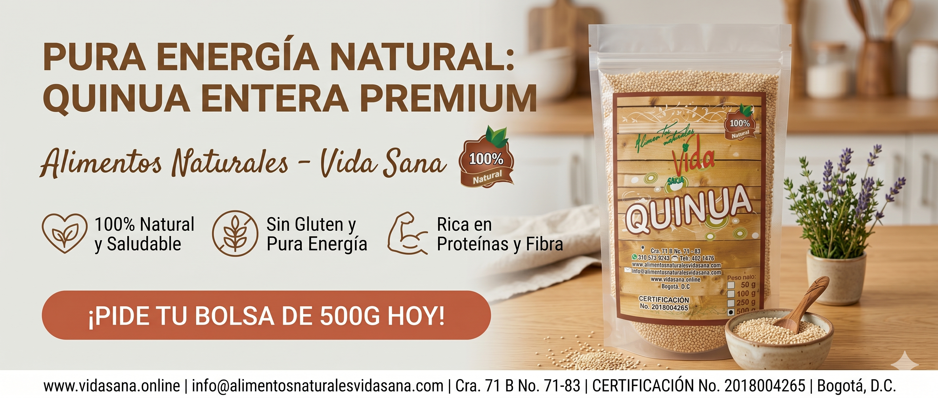 Quinua Pepa Vid-San 500g