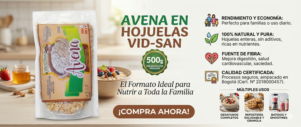 Avena en Hojuelas Vid-San 500g