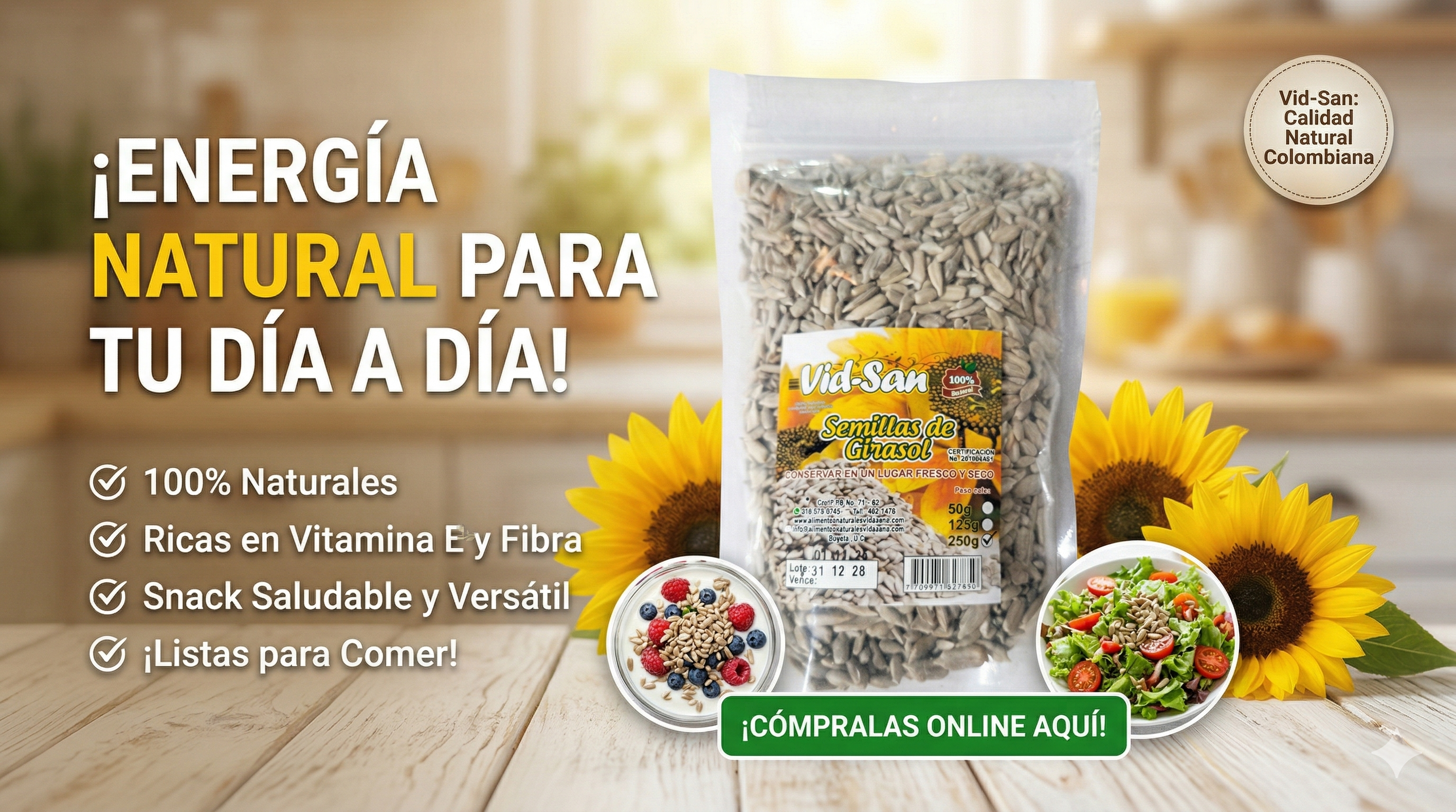 Semillas de Girasol Vid-San 250g