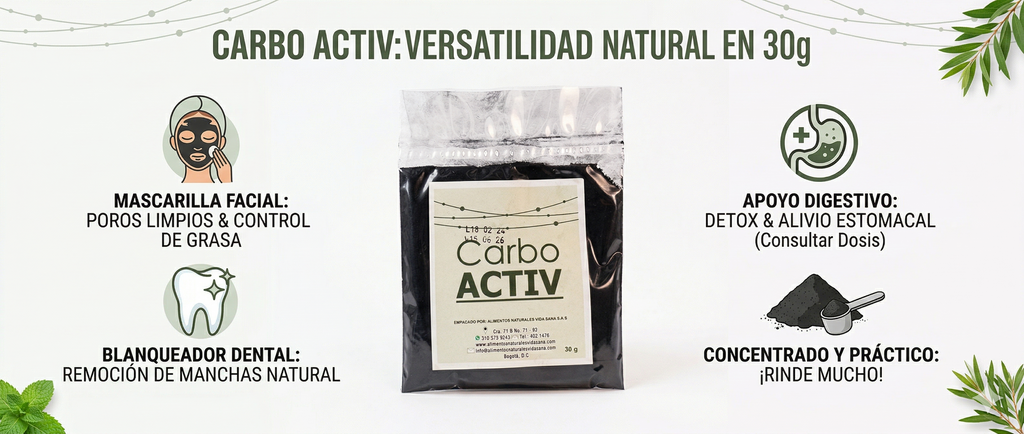 Carbón Activado Vid-San - 30g