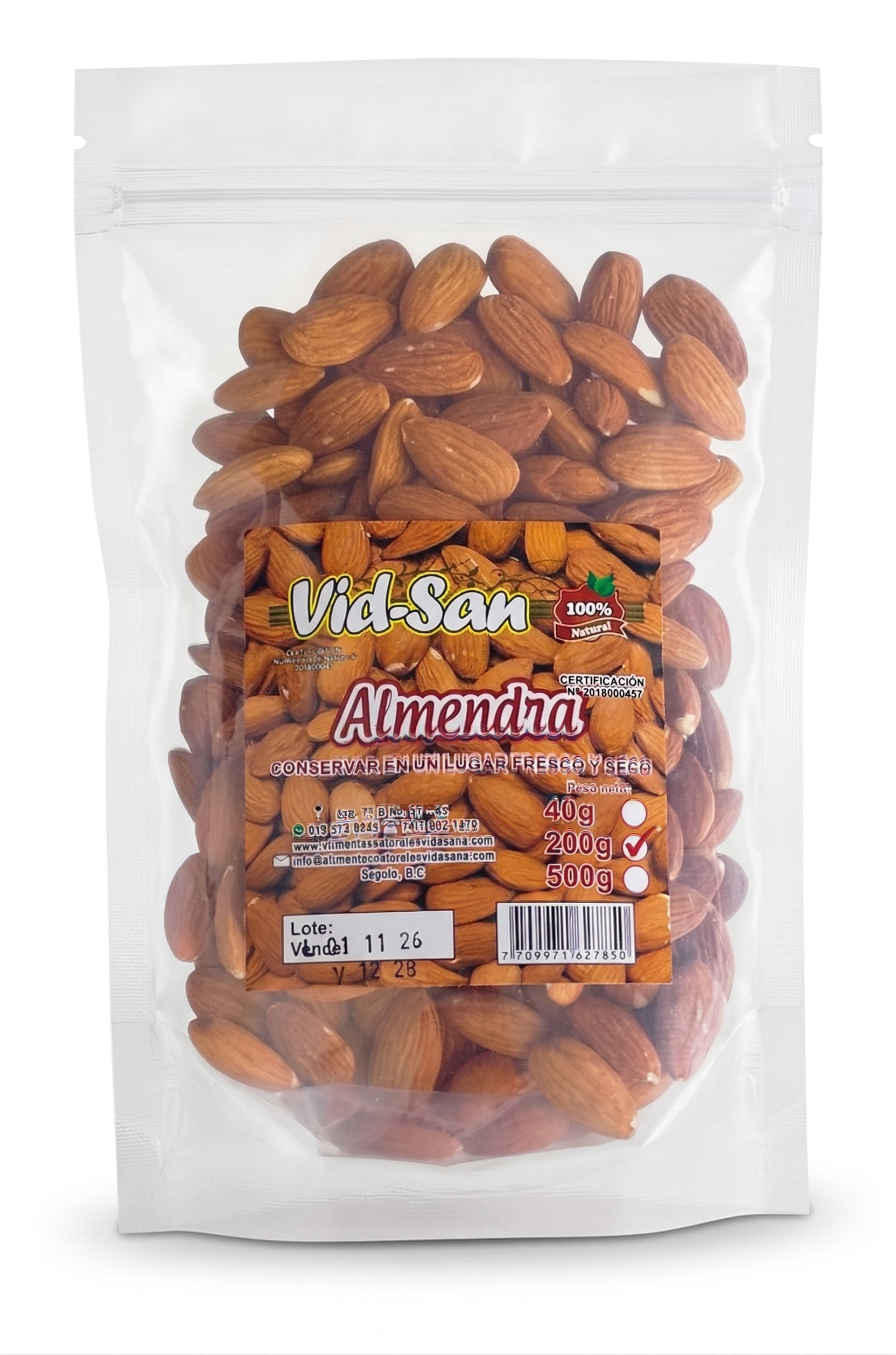 Almendra Natural Vid-San