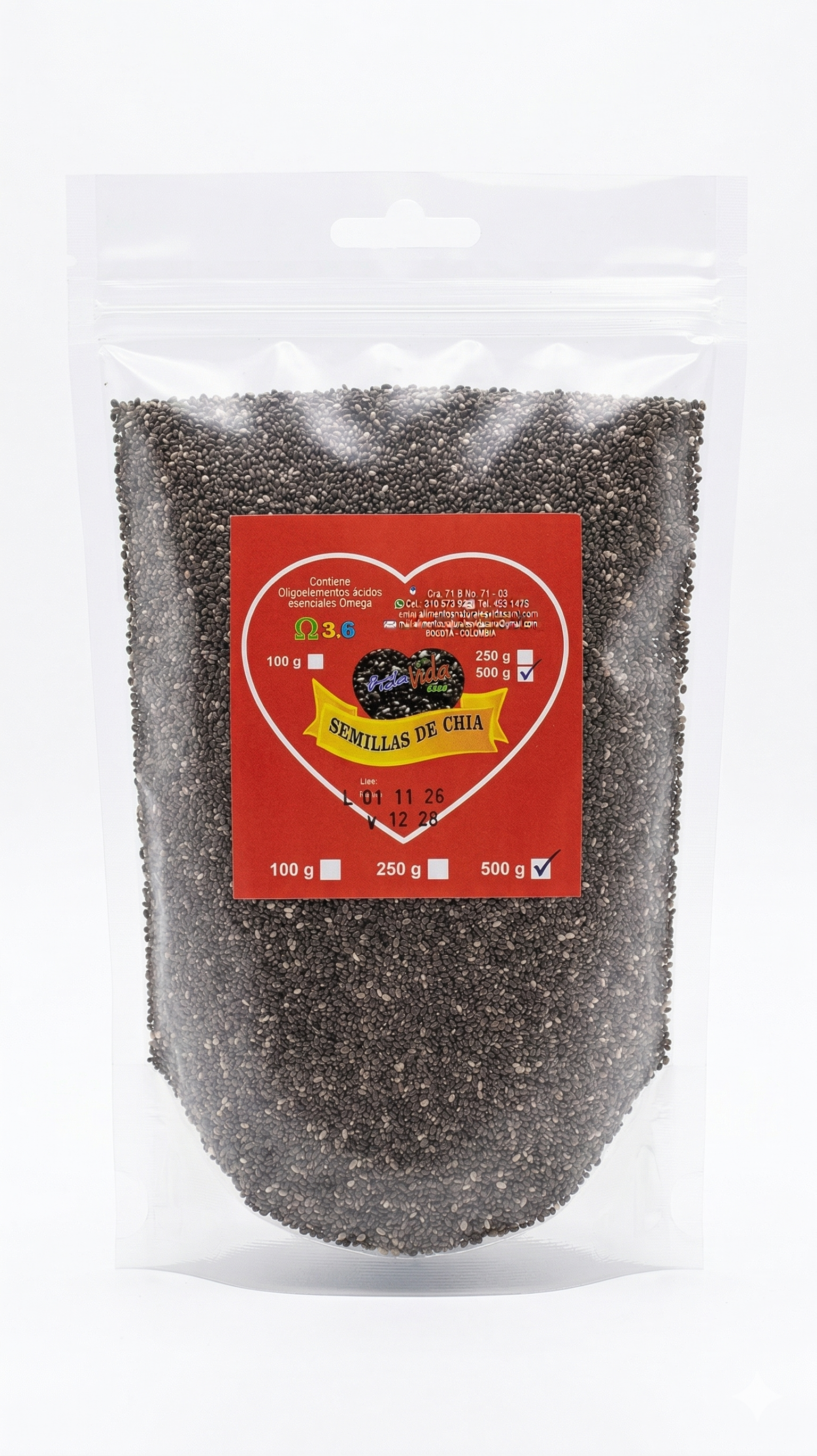 Semillas de Chía Vid San - 500g