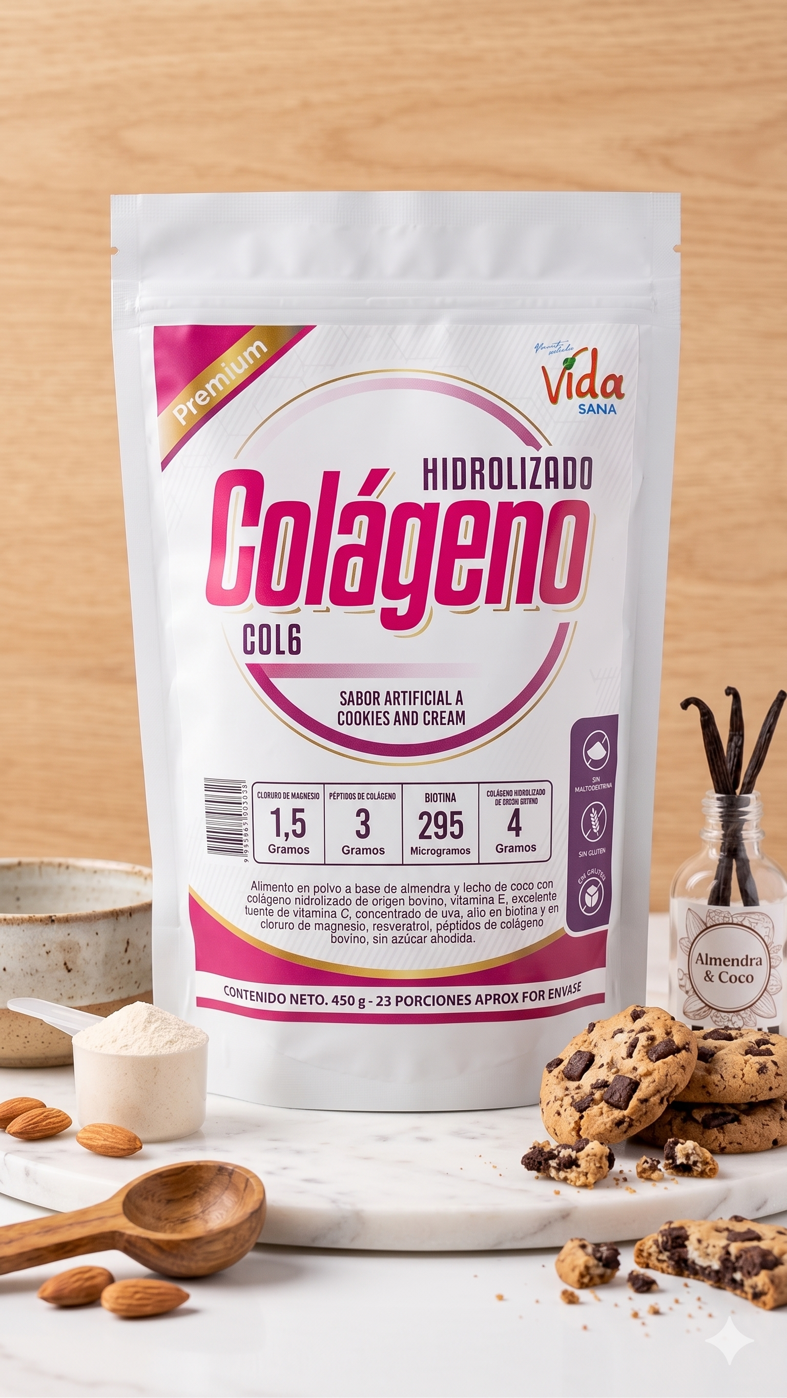 Colageno Bovino Hidrolizado Vid-San 450g