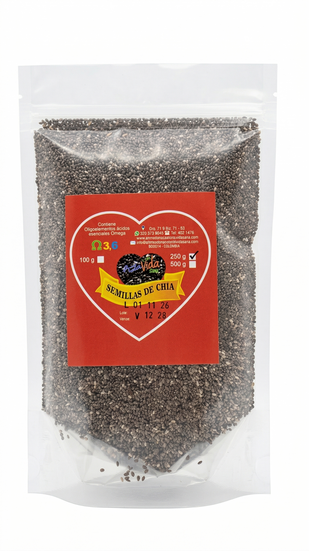 Semillas de Chía Vid San - 250g