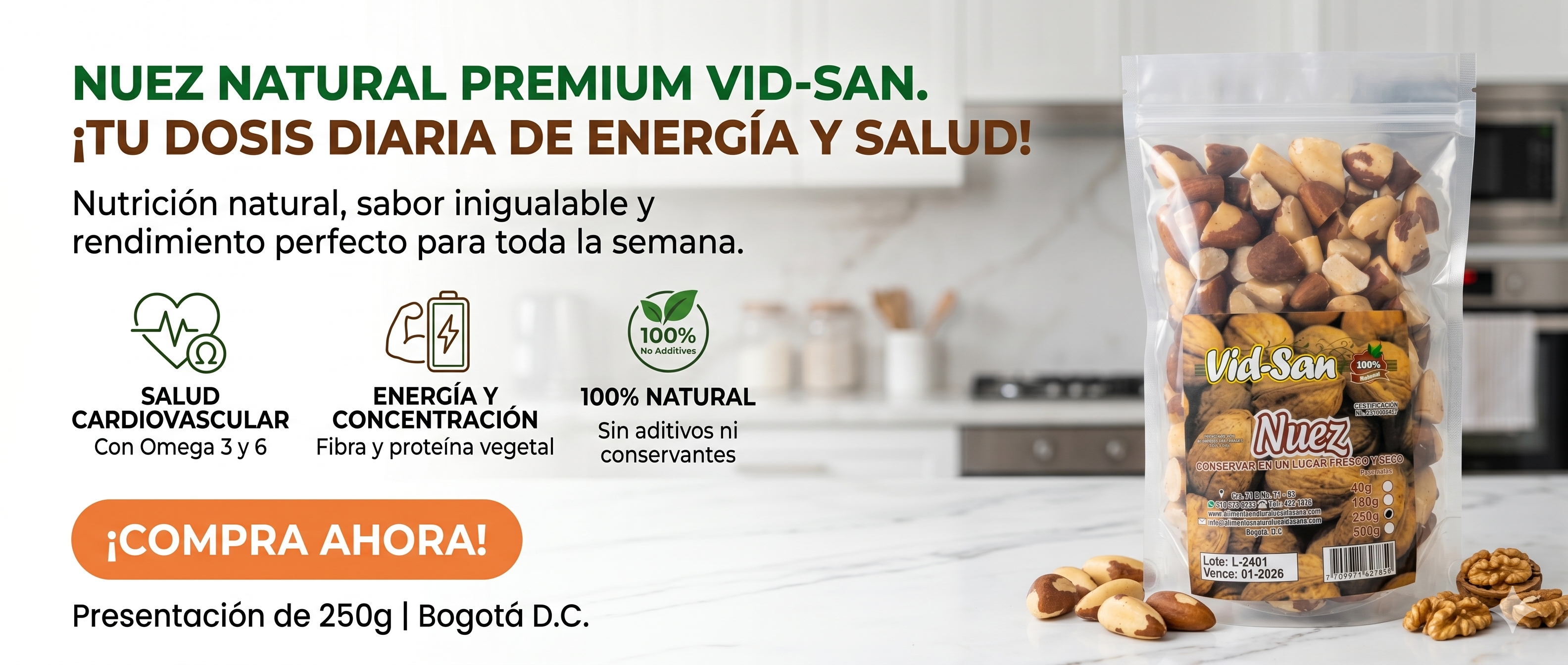 Nuez del Brasil Vid-San 250g