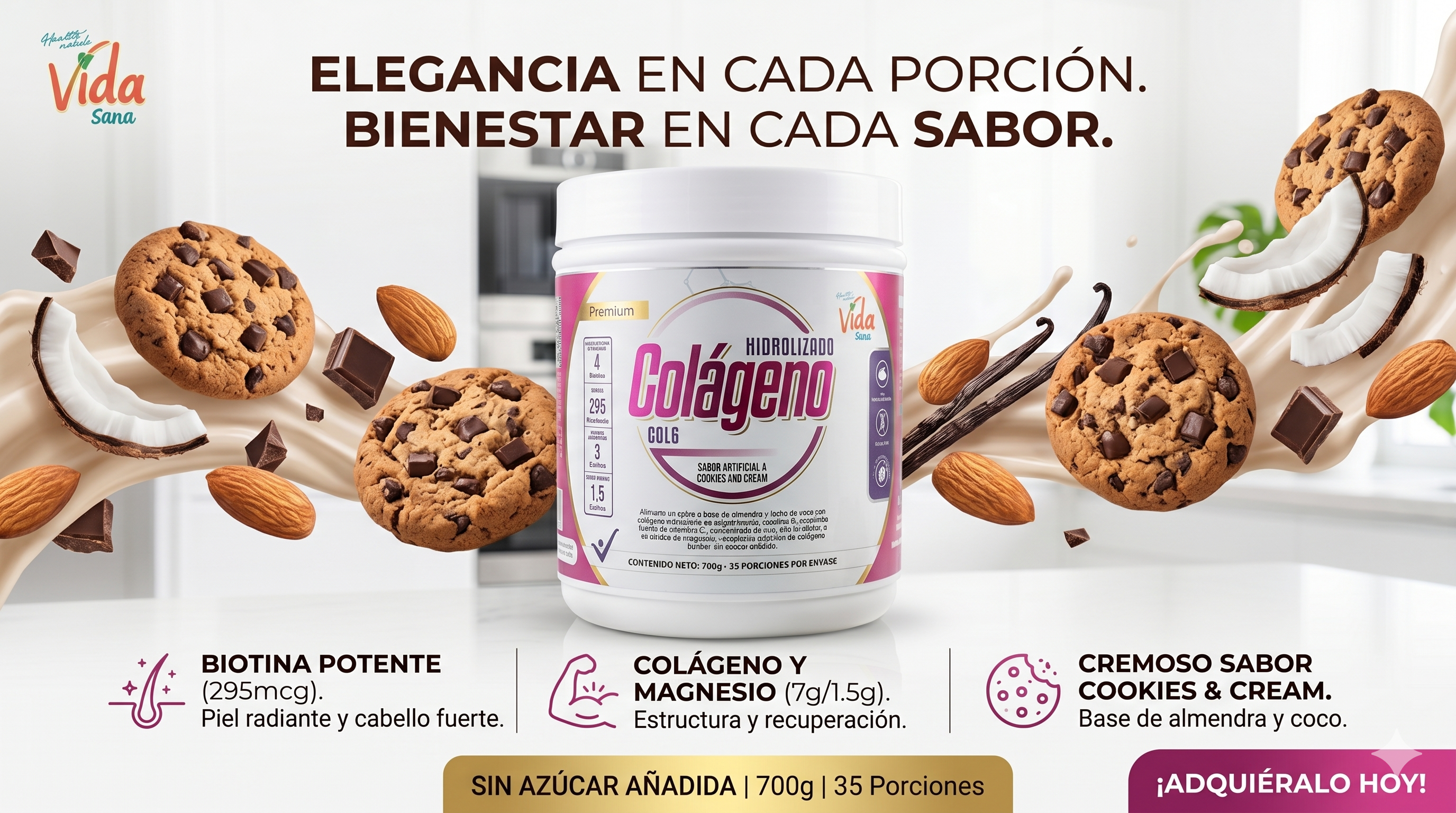 Colageno Bovino Hidrolizado Vid-San 700g