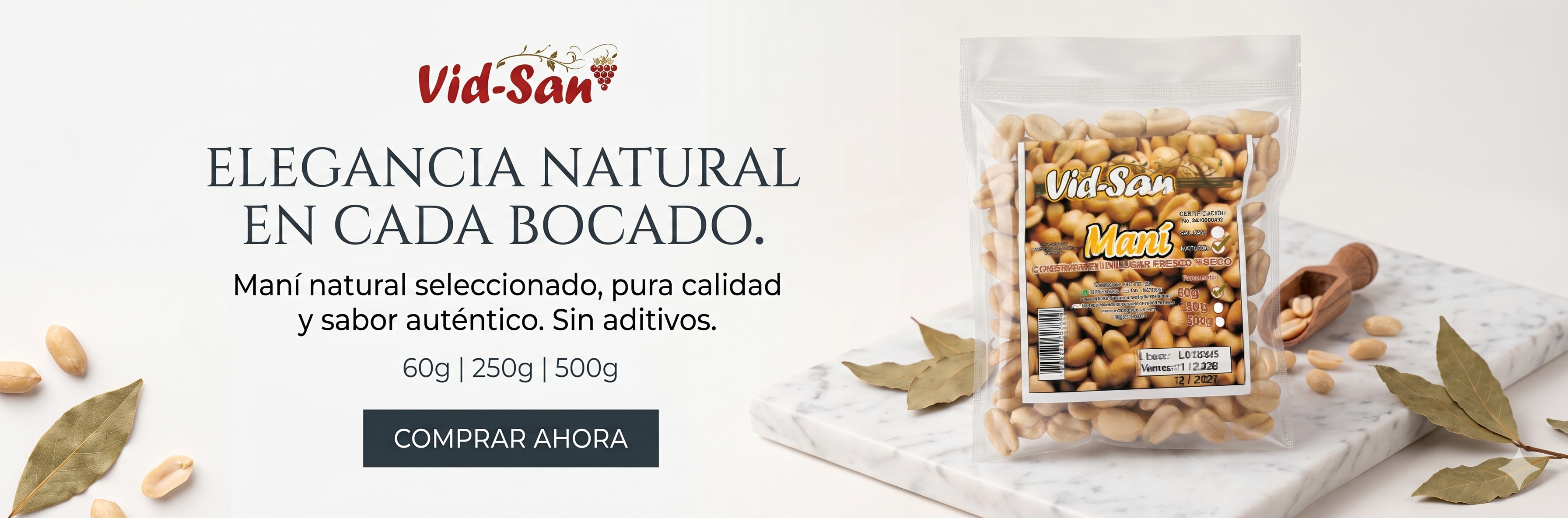 Maní Natural Vid-San 60g