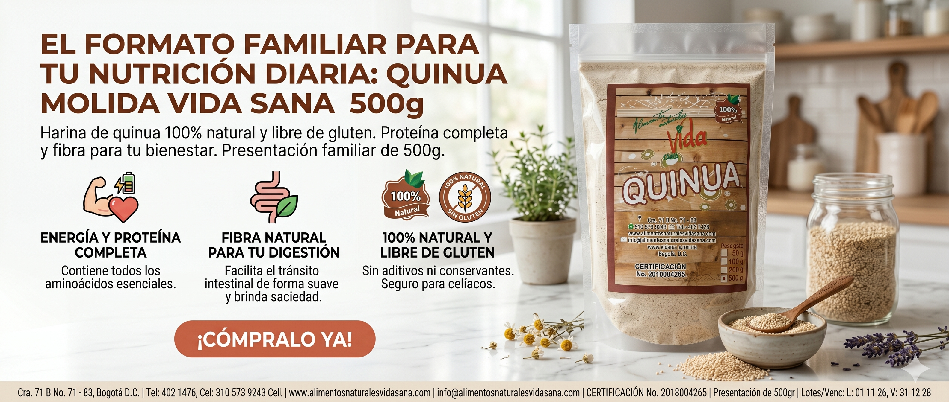 Quinua Molida Vid-San 500g