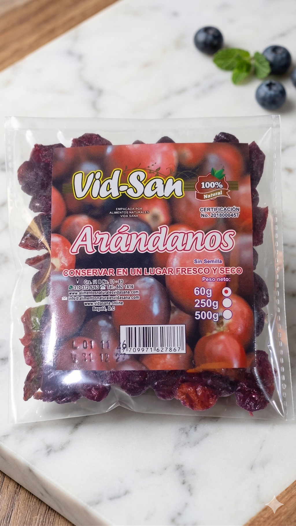 Arandanos Deshidratados Vid-San 60g