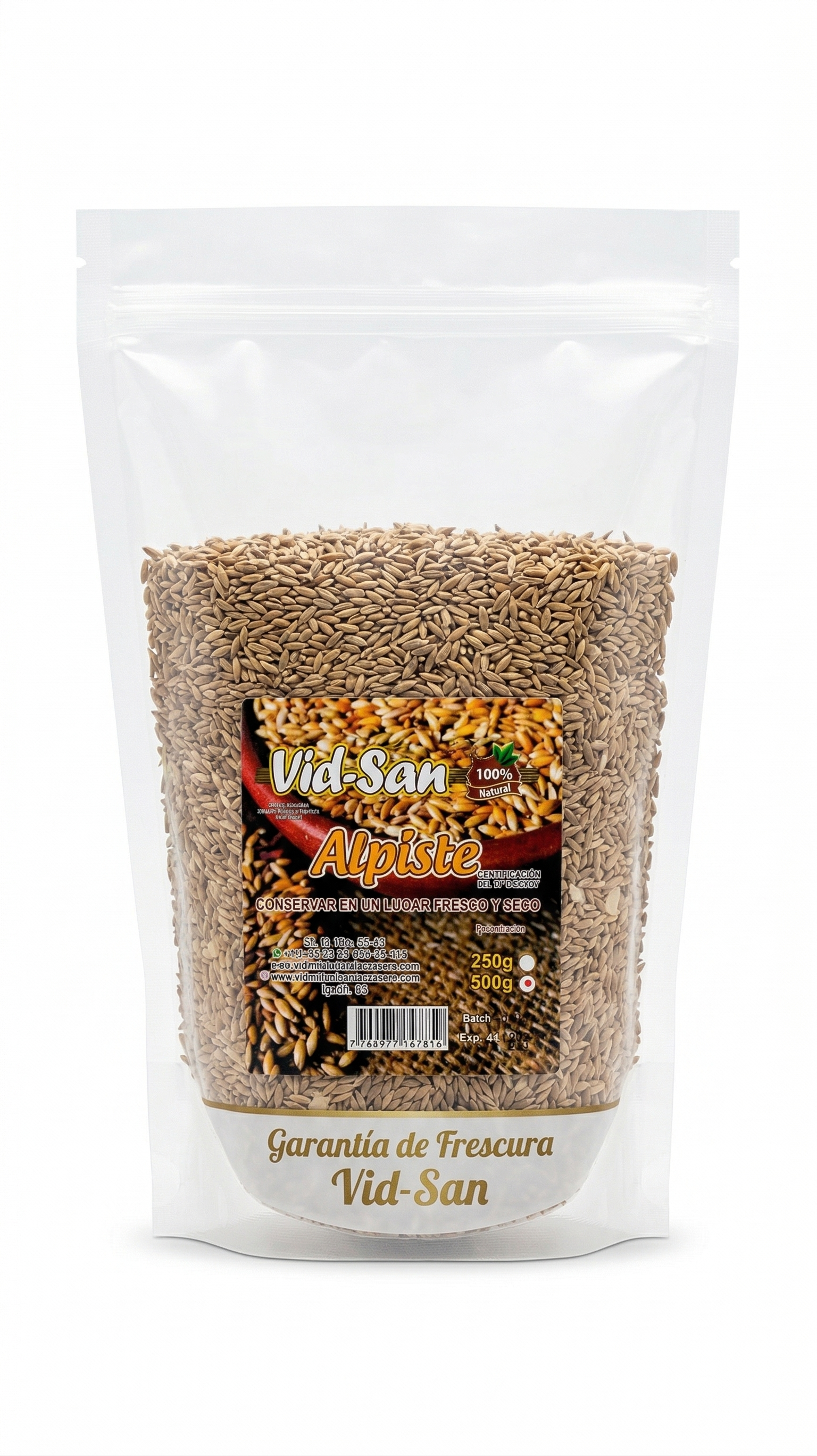 Alpiste Natural Vid-San 250g