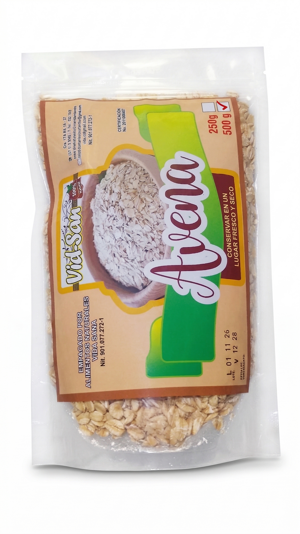 Avena en Hojuelas Vid-San 500g