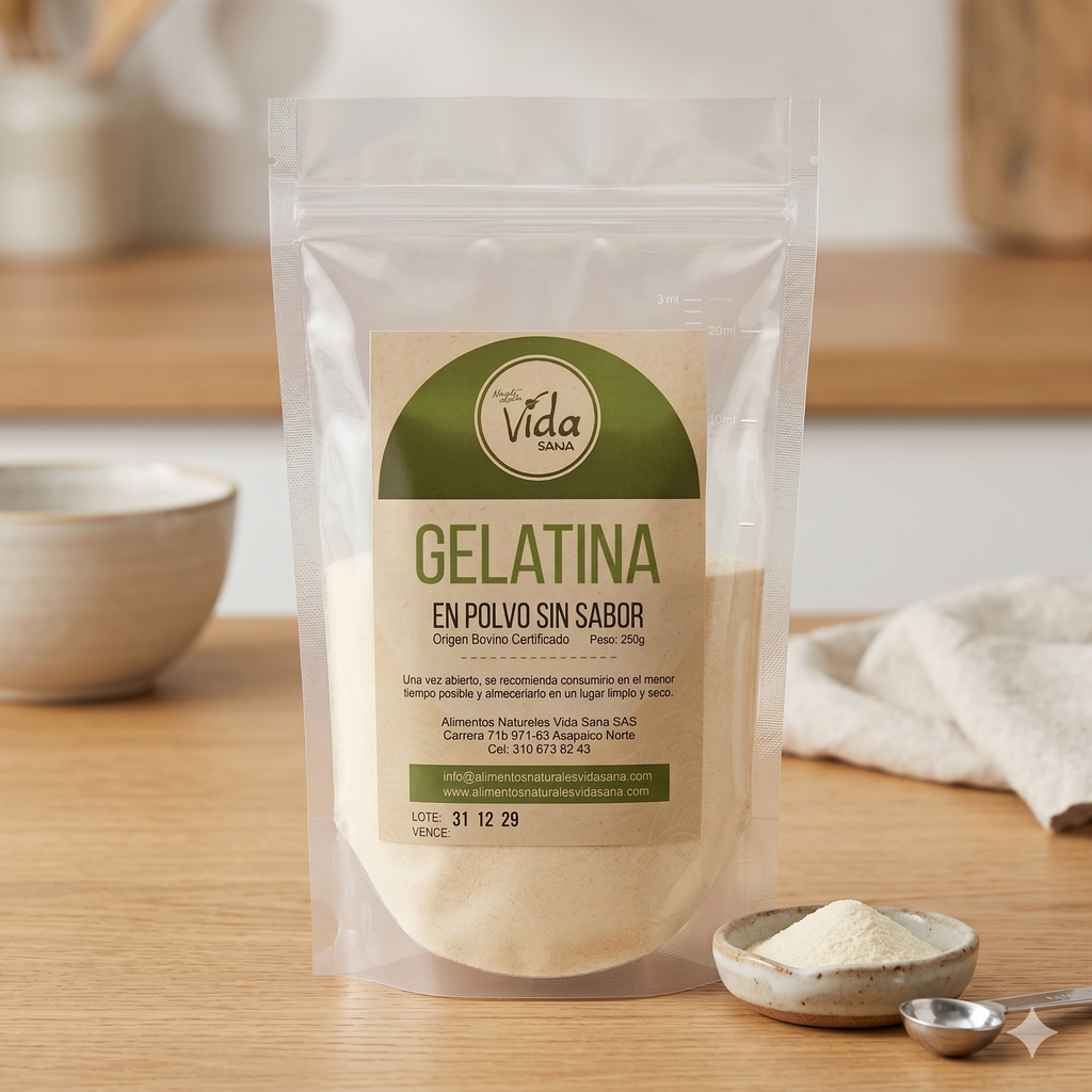 Gelatina Sin Sabor Vid-San de 250g
